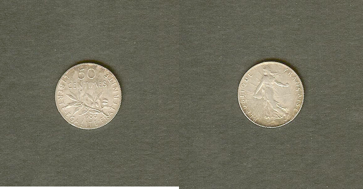 50 centimes Semeuse 1900 Paris SUP